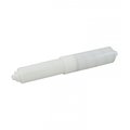 American Imaginations 8-in. x 2.5-in. Toilet Paper Roll Holder Roller Plastic White AI-34939